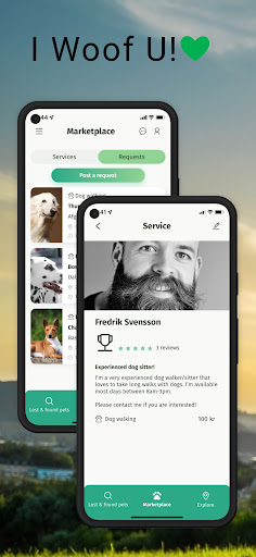 Android application I Woof U screenshort