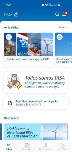 DISAContigo Screen 2