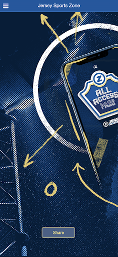 Android application Jersey Sports Zone screenshort