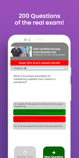 CNA Nursing Assistant Exam Screen 3