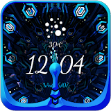 Peacock Art Lock Screen Theme icon