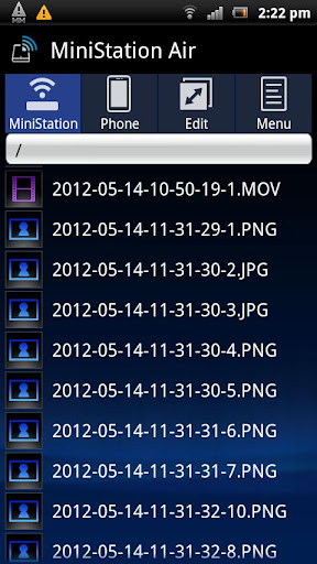 Android application MiniStation Air screenshort