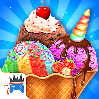 Rainbow Ice Cream Party - пустыня единорога