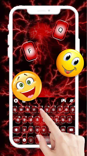 Red Lightning 3d Thunder Keybo