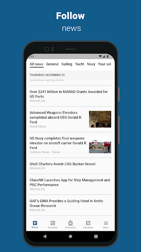 Android application NavalToolbox screenshort