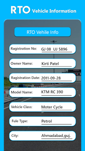 RTO Vehicle Information