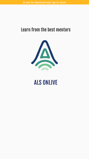 Android application ALS Live screenshort