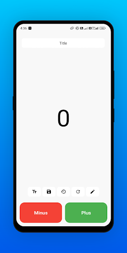 Android application Counter Plus & Minus screenshort