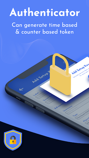 Android application Authenticator App screenshort