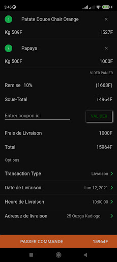 ECOBIO PANIER Screen 3