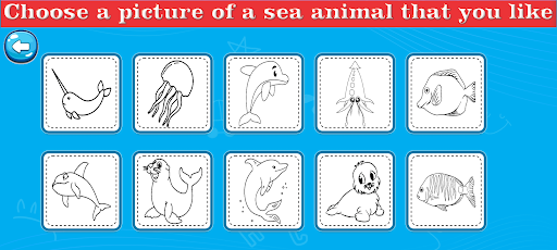 Coloring Dolphins and Sharks Screen 3