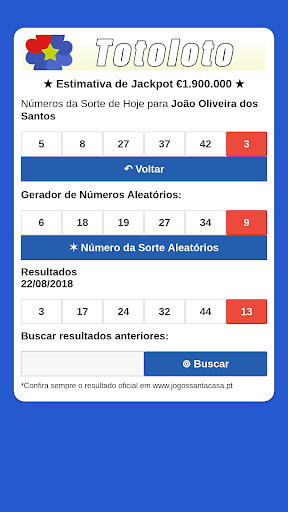 Totoloto Números da Sorte