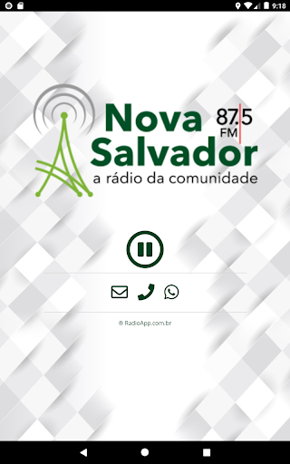 Rádio Nova Salvador 87.5 FM Screen 2
