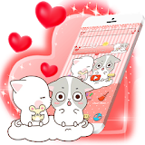 Pink Cute Kitty Lover Theme icon