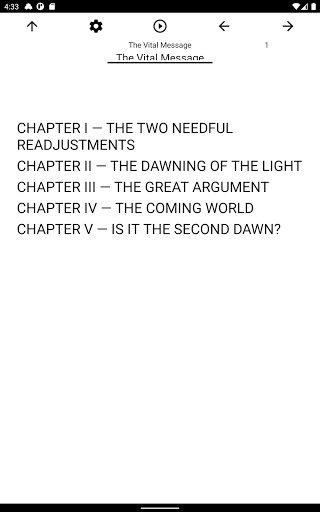 Book, The Vital Message Screen 3