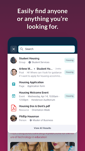 Android application MyCityU screenshort