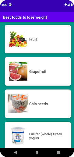 Best foods to lose weight Screen 2