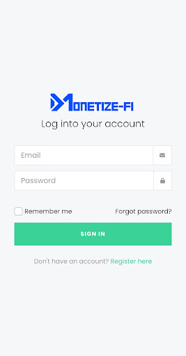 Android application Monetize-Fi screenshort