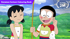 Doramon Cartoon Colouring Bookのおすすめ画像1