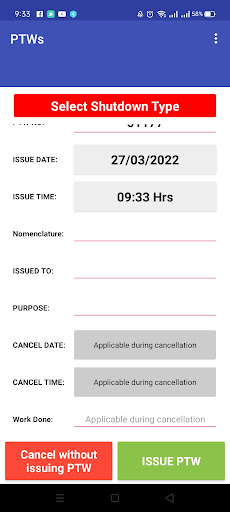 Android application e-GSO screenshort