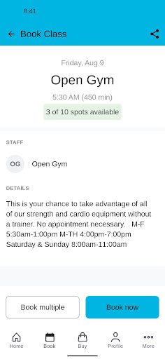 IMPACT Fitness + Training Screen 3