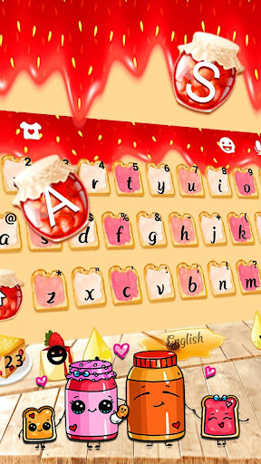 Sweet Lovely Keyboard Theme Screen 2