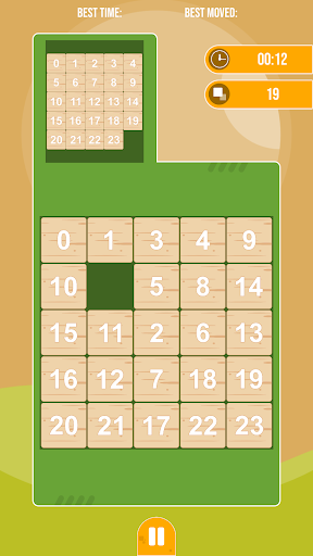 Android application Sliding Puzzle screenshort