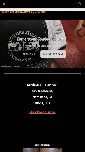 Cornerstone Cowboy Church Screen 2