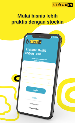 Android application Bengkel Stockin screenshort