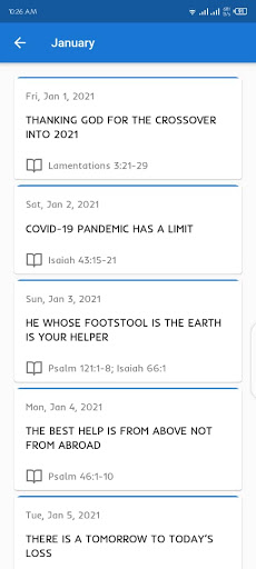 Daily Scripture Reading