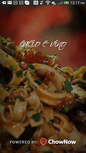 Android application Cacio E Vino screenshort