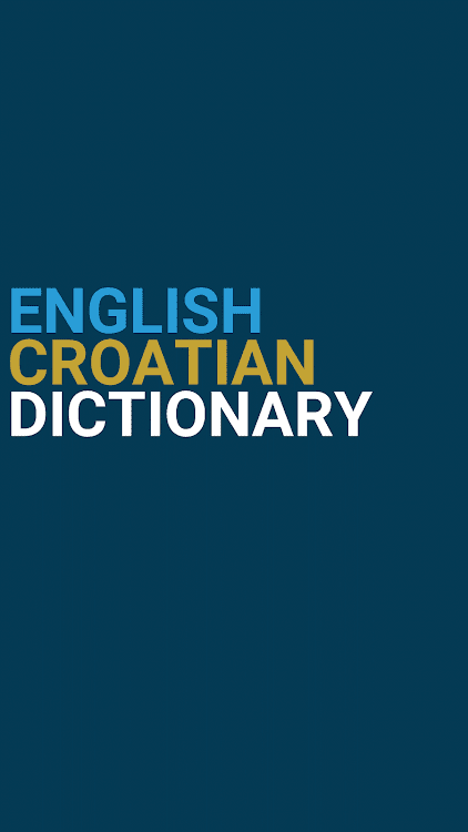 English : Croatian Dictionary - 3.0.2 - (Android)
