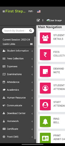 Android application First Step Play school:Admin screenshort