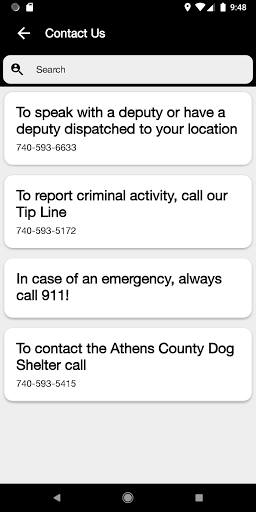 Athens County Sheriff Screen 3