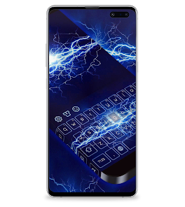 Captura 2 Blue Lightning Keyboard Theme android