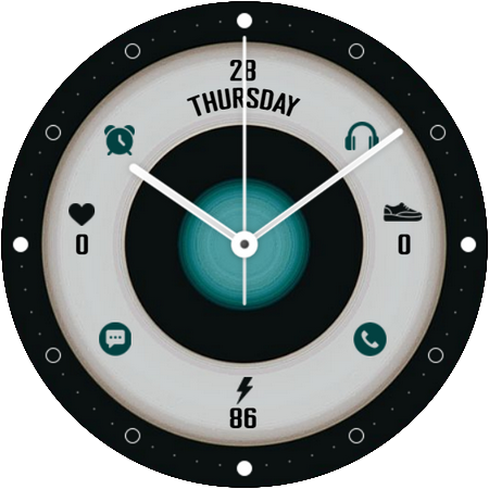 Round Unique Simple Watch Face