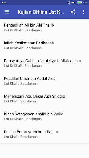 Kajian Favorit Ust Khalid Offline