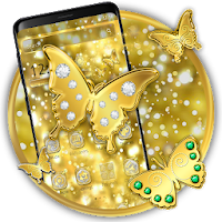 Golden Royal Glitter Butterfly Theme