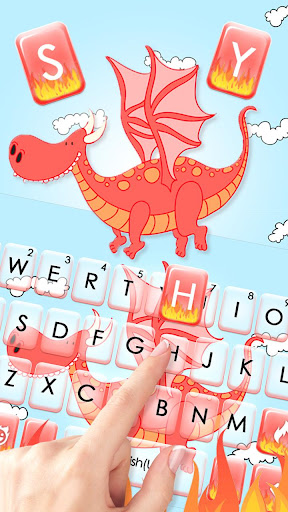 Cuteness Red Dragon Theme Screen 2