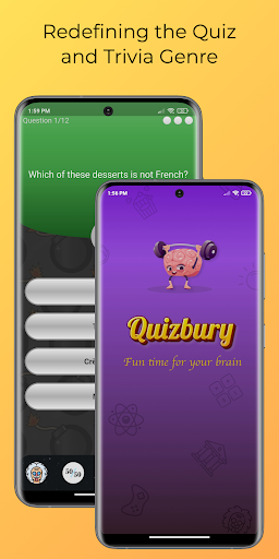 Android application Quizbury: Fun Trivia & Quizzes screenshort
