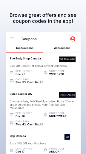 Great Canadian Rebates Screen 3
