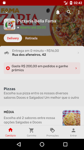 Pizzaria Bella Fama Screen 2