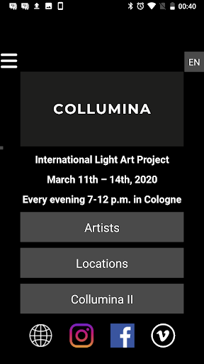 Android application COLLUMINA screenshort
