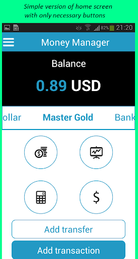 Money Manager Screen 2
