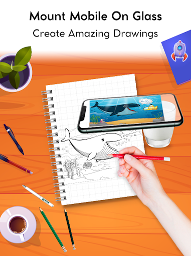 ar drawing sketch and paint