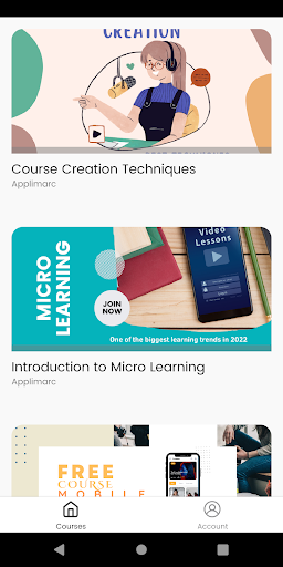 Android application Applimarc Academy screenshort
