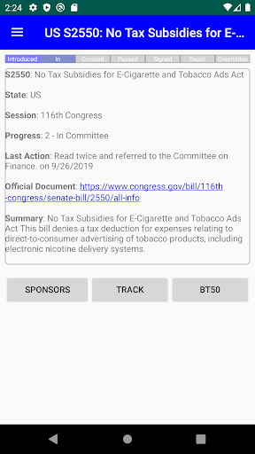 BillTrack50 screenshot 3