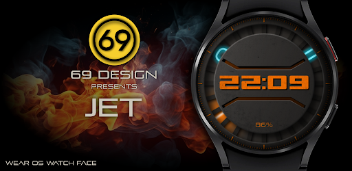 Android application [69D] JET hybrid watch face screenshort