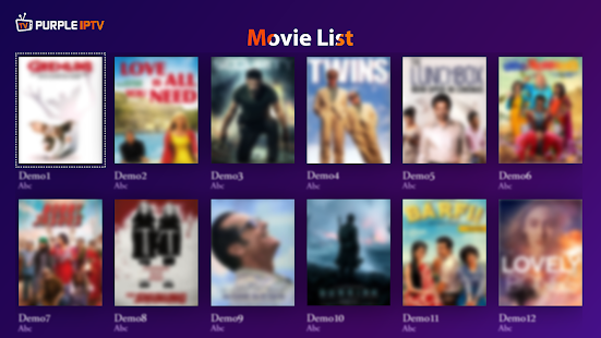 IPTV Smart Purple Player Bildschirmfoto