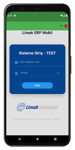 Android application Limak ERP Mobil screenshort